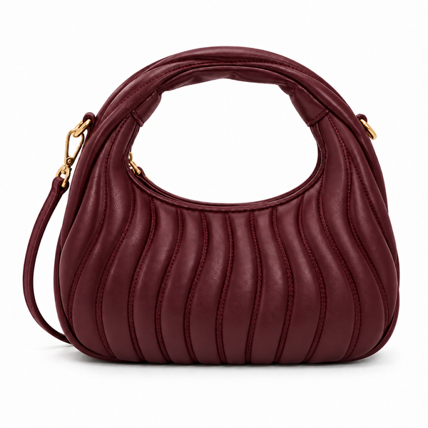 Ondine Mini Hobo Bag – Burgundy